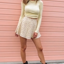  Floral Mini Skirt