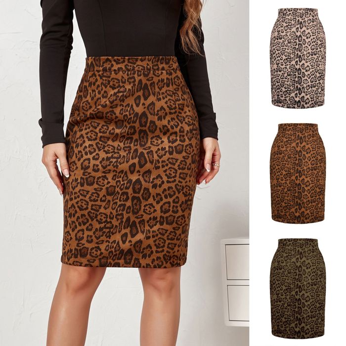 High Waist Printed A-Line Skirt