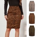  High Waist Printed A-Line Skirt