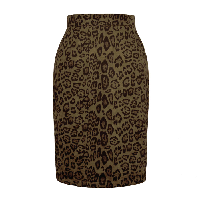 High Waist Printed A-Line Skirt