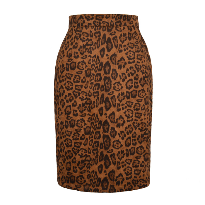 High Waist Printed A-Line Skirt
