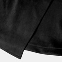  High Waist Zipper Button Solid Color A-Line Skirt