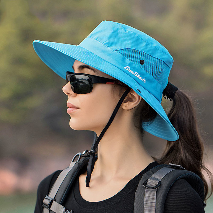 Foldable UV Protection Mesh Sun Hat