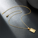  Square Sun Moon Pendant Necklaces