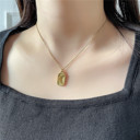  Square Sun Moon Pendant Necklaces