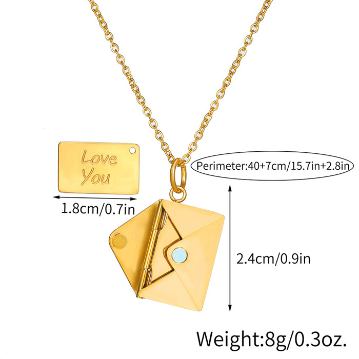 Envelope Love Letter Necklace