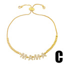 C Fashion Adjustable Chain Bracelet