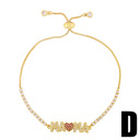 D Fashion Adjustable Chain Bracelet