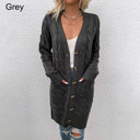  Twist Knitted Cardigan Sweater