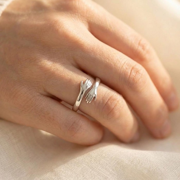 s925 Silver Hugging Ring