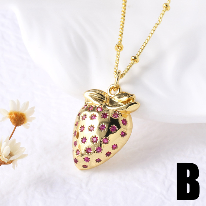 Gold Plated Fruit Necklace