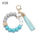 #10 Silicone Key Ring Bracelets Wristlet