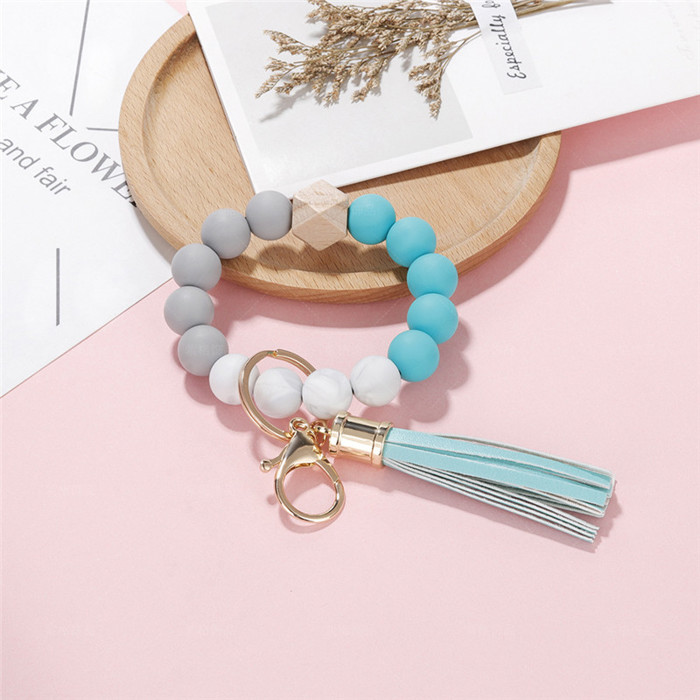Silicone Key Ring Bracelets Wristlet