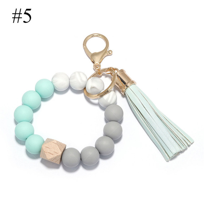 Silicone Key Ring Bracelets Wristlet