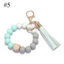 #5 Silicone Key Ring Bracelets Wristlet
