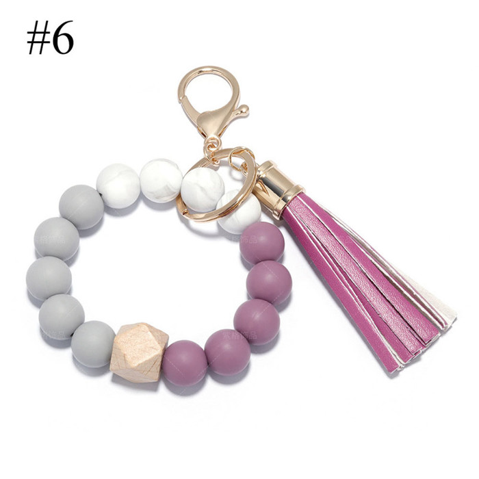 Silicone Key Ring Bracelets Wristlet