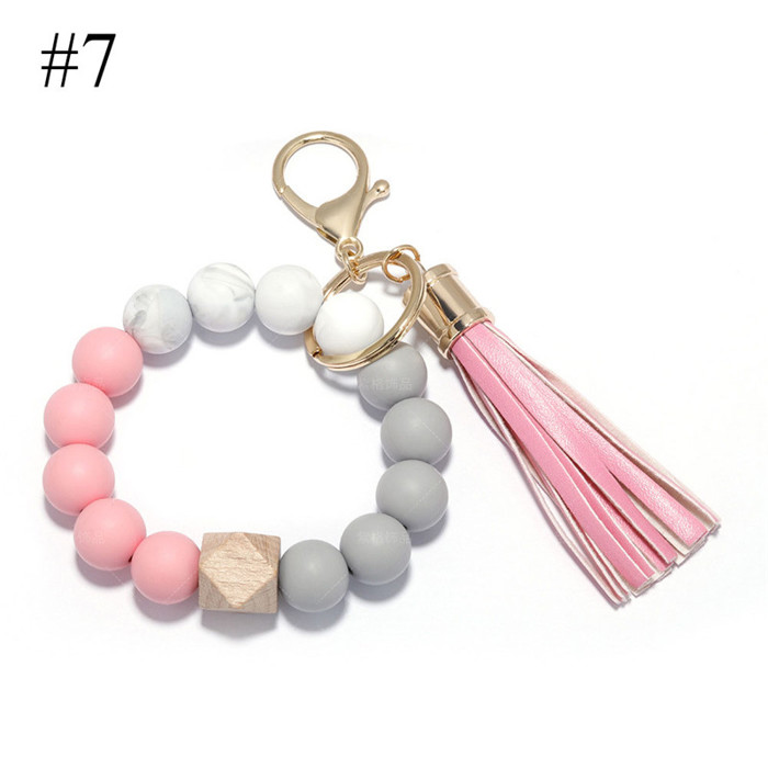 Silicone Key Ring Bracelets Wristlet