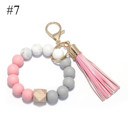 #7 Silicone Key Ring Bracelets Wristlet