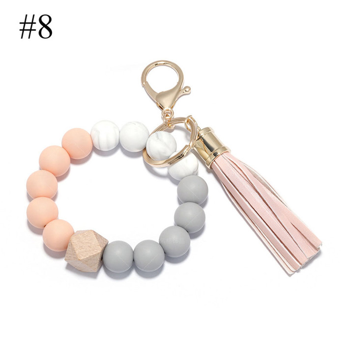 Silicone Key Ring Bracelets Wristlet