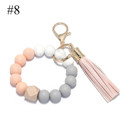 #8 Silicone Key Ring Bracelets Wristlet