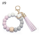 #9 Silicone Key Ring Bracelets Wristlet