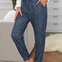 XXL Blue Comfy Leopard Joggers