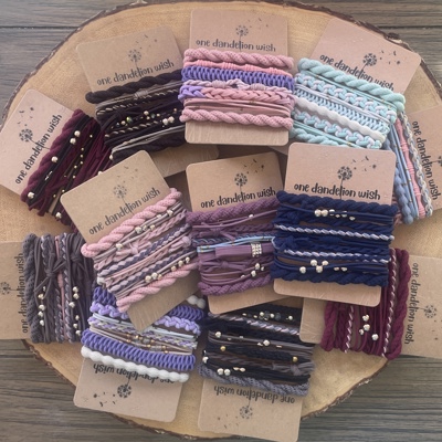  Boho Hair Tie Bracelets