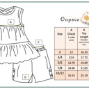  Kids Sage & Rust Retro Flower Summer Short Set