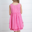  Kids Brooke Hot Pink Gingham Check Pocket Summer Dress