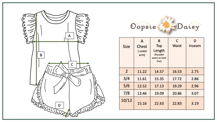 Girls Blue Checkered Lace Ruffle Short Set
