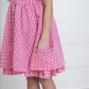  Kids Brooke Hot Pink Gingham Check Pocket Summer Dress