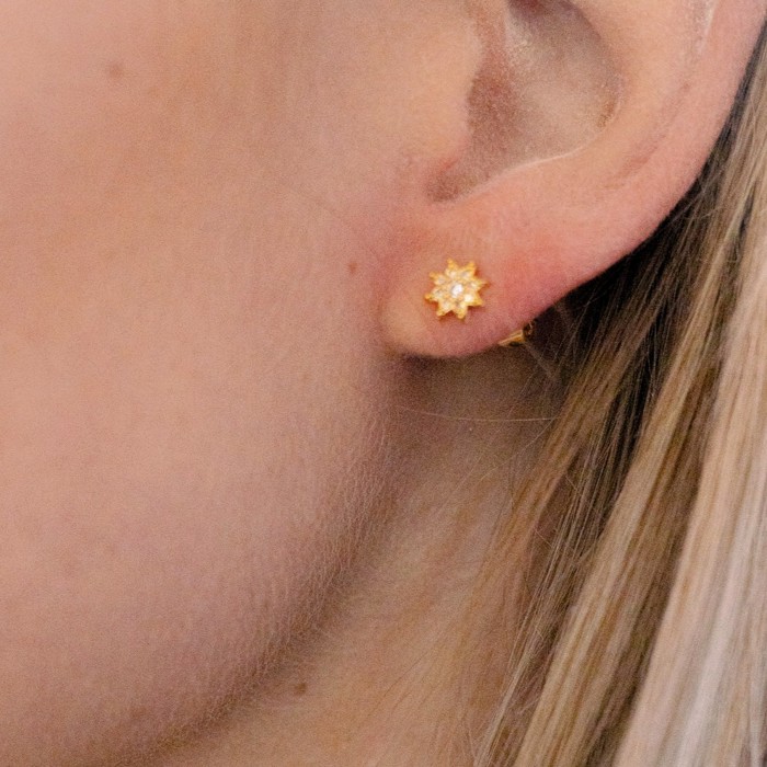 Orbit Studs 18K Gold Plated and Stainless Steel Options