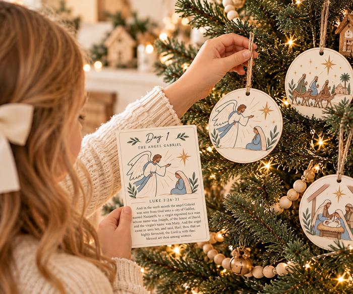 Nativity 12 Days of Christmas Countdown Digital Download