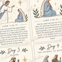  Nativity 12 Days of Christmas Countdown Digital Download
