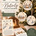  Nativity 12 Days of Christmas Countdown Digital Download