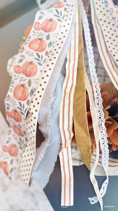 Pumpkin Patch Fall Wreath Bow