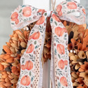  Pumpkin Patch Fall Wreath Bow