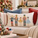  Nutcracker Pillow Cover, Christmas Pillow Cover, Christmas Decorations