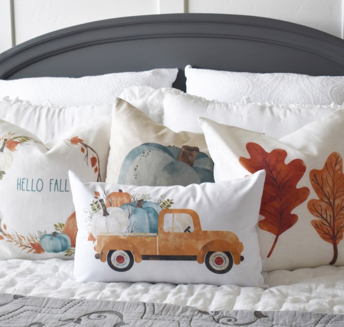 Sale Fall Truck Pillows Truck Pillow Cover Pumpkin Pillow Cover Autumn Pillow Cover Fall Pillow Cover 12X20