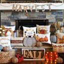  Thankful Grateful Blessed Fall Pillow Cover Fall Decor Fall Pillow Be Thankful Thanksgiving Pillow