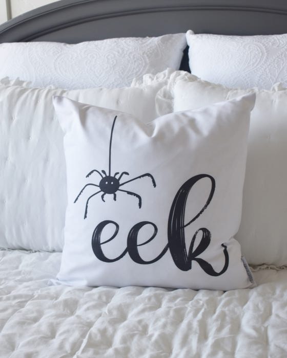 Eek Spider Halloween Pillow Cover