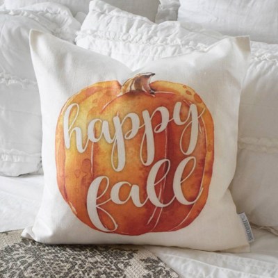 Fall Pillow Cover, Hello Fall, Fall Decor, Pumpkin Pillow, Fall Pillow