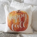  Fall Pillow Cover, Hello Fall, Fall Decor, Pumpkin Pillow, Fall Pillow