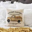  Autumn Harvest truck Pillow Cover, Truck Pillow Cover, Autumn Pillow Cover, Fall Pillow Cover 18X18
