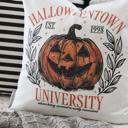  Halloweentown University Pillow Cover | Vintage Pumpkin Halloween Throw Pillow | Spooky Fall Farmhouse Cushion | Halloween Movie Home Decor