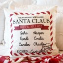  Santa's Official Nice List, Christmas Gift, Christmas Pillow