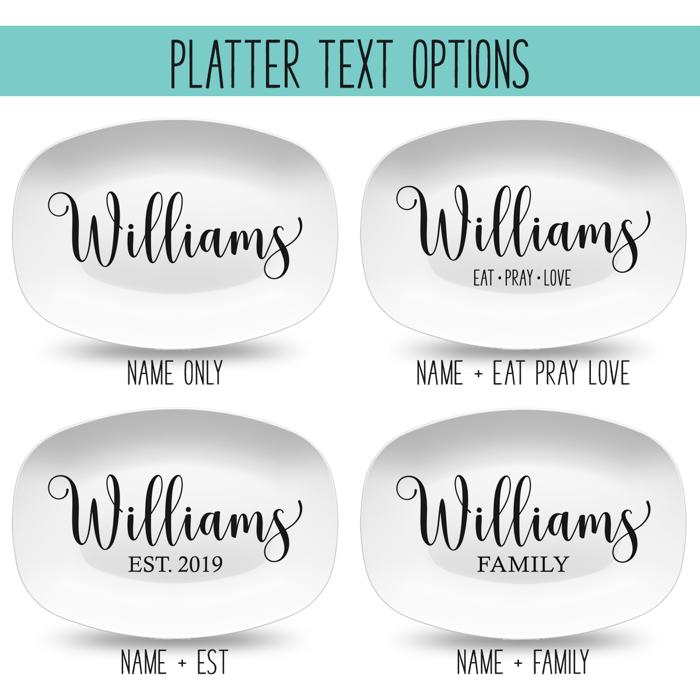 Custom Farmhouse Personalized Platter
