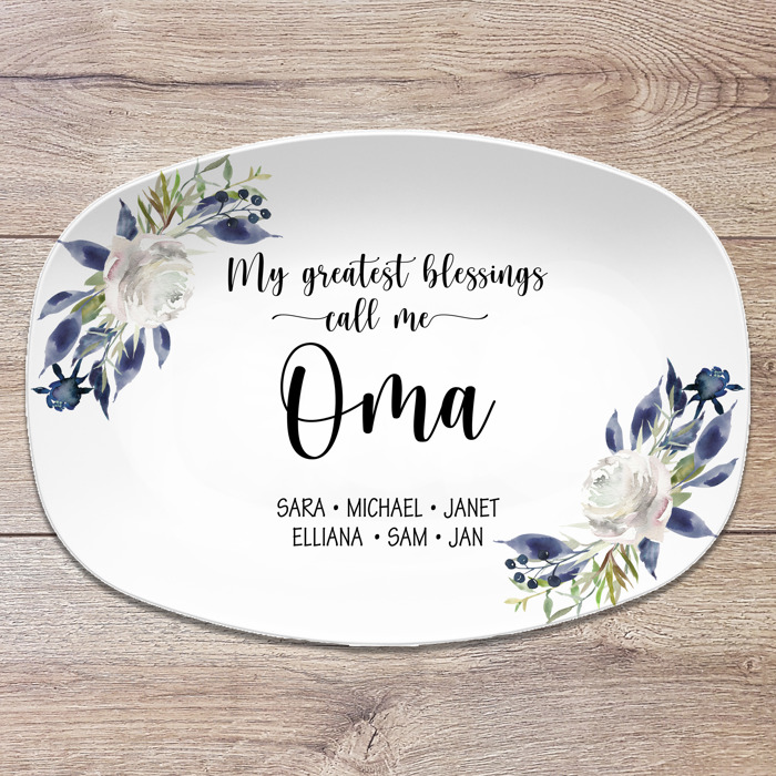 Personalized Platters for Mom & Grandma | My Greatest Blessings