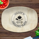  Personalized Platter | BBQ Grilling Circle | Gift for Dads | Made in the USA