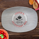  Personalized Platter | BBQ Grilling Circle | Gift for Dads | Made in the USA